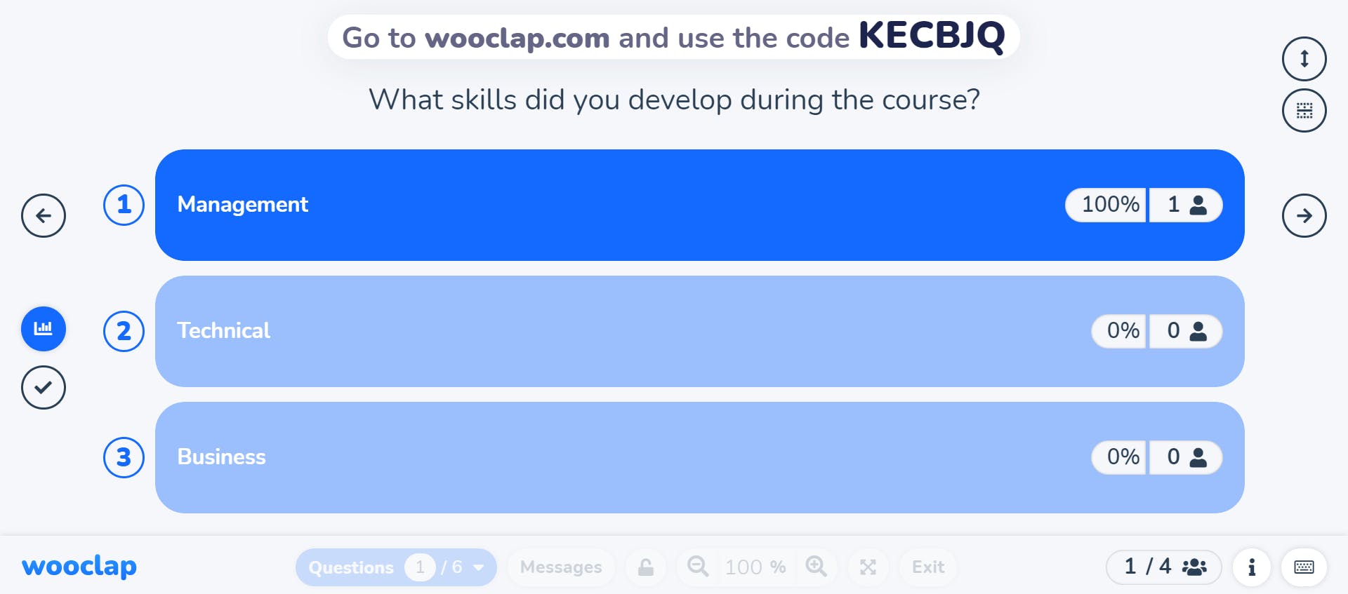 What skills did you develop during the course?
