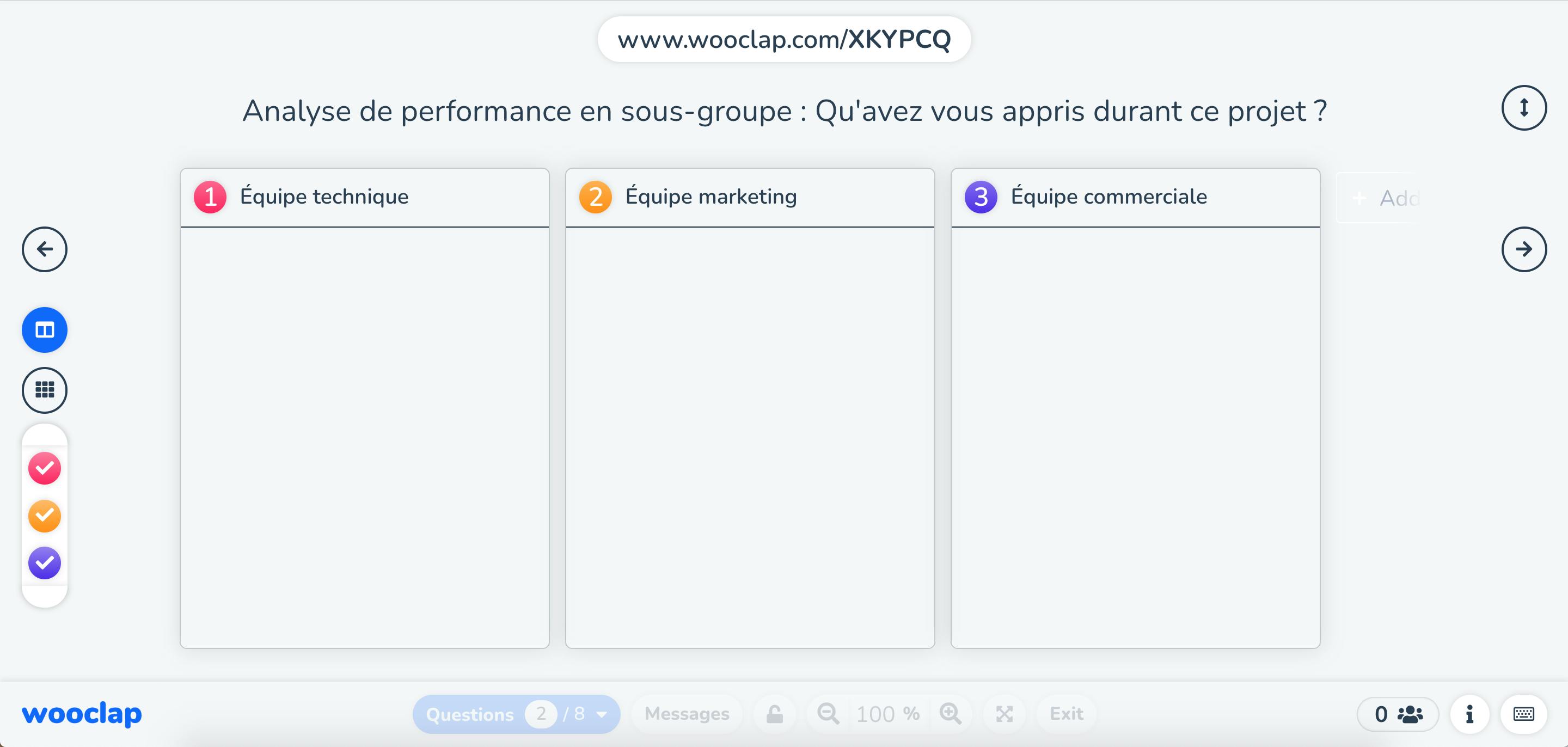 analyse performance groupe wooclap