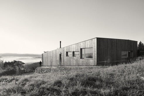 A wooden house designed by Matej Gasperič