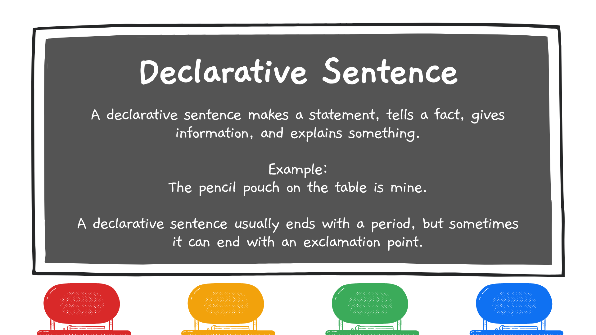 Declarative Sentence Examples With Pictures