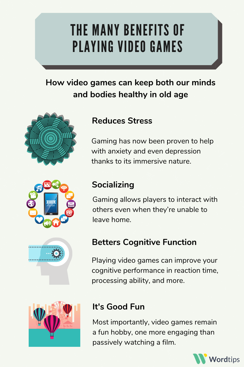 What are the benefits of gaming for adults?