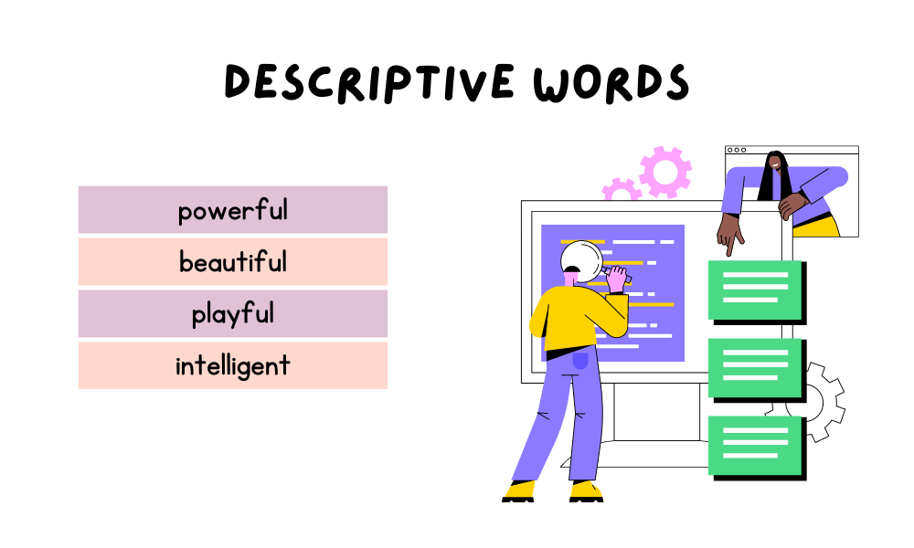 Simple Describing Words For Grade 1