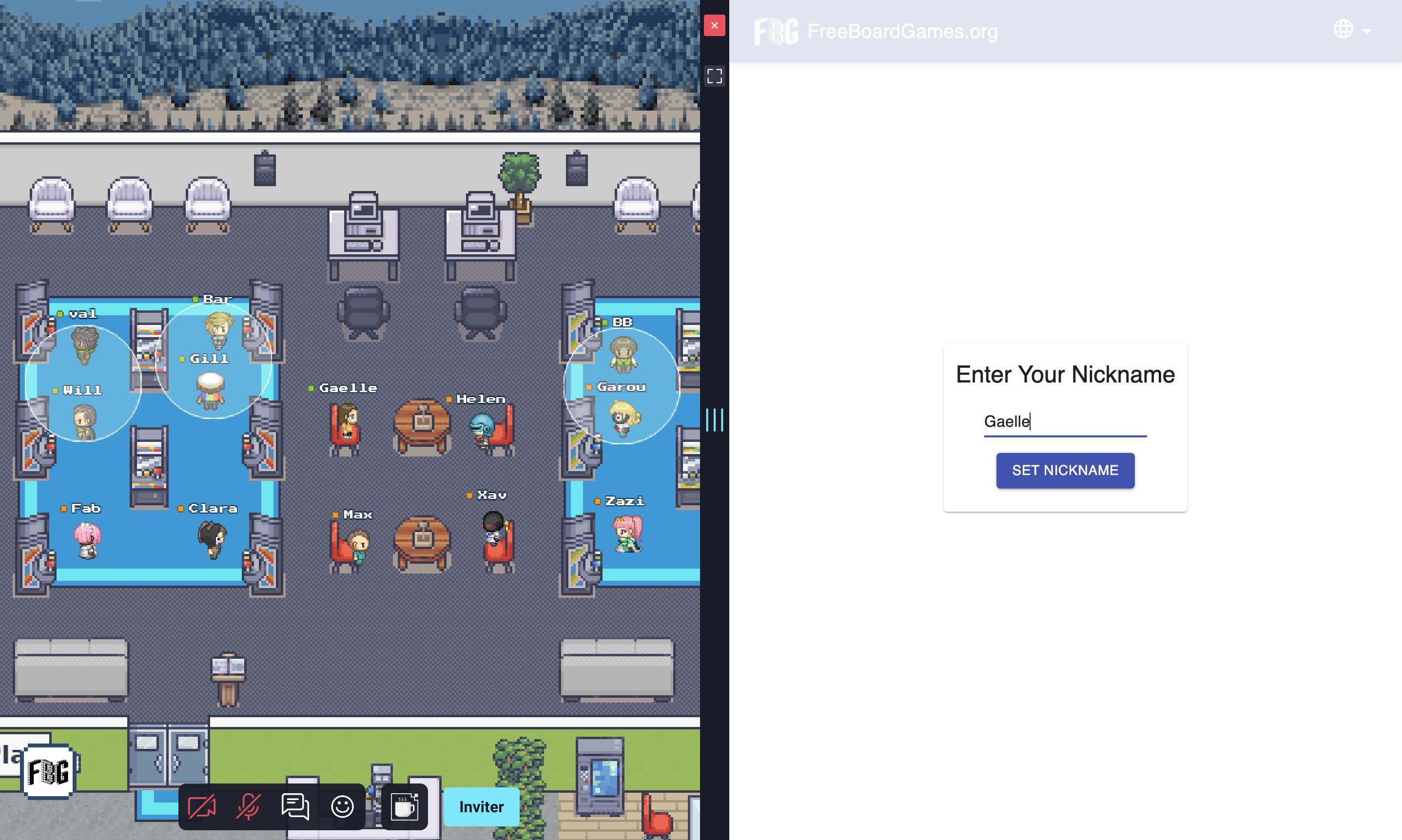 Virtual games with WorkAdventure