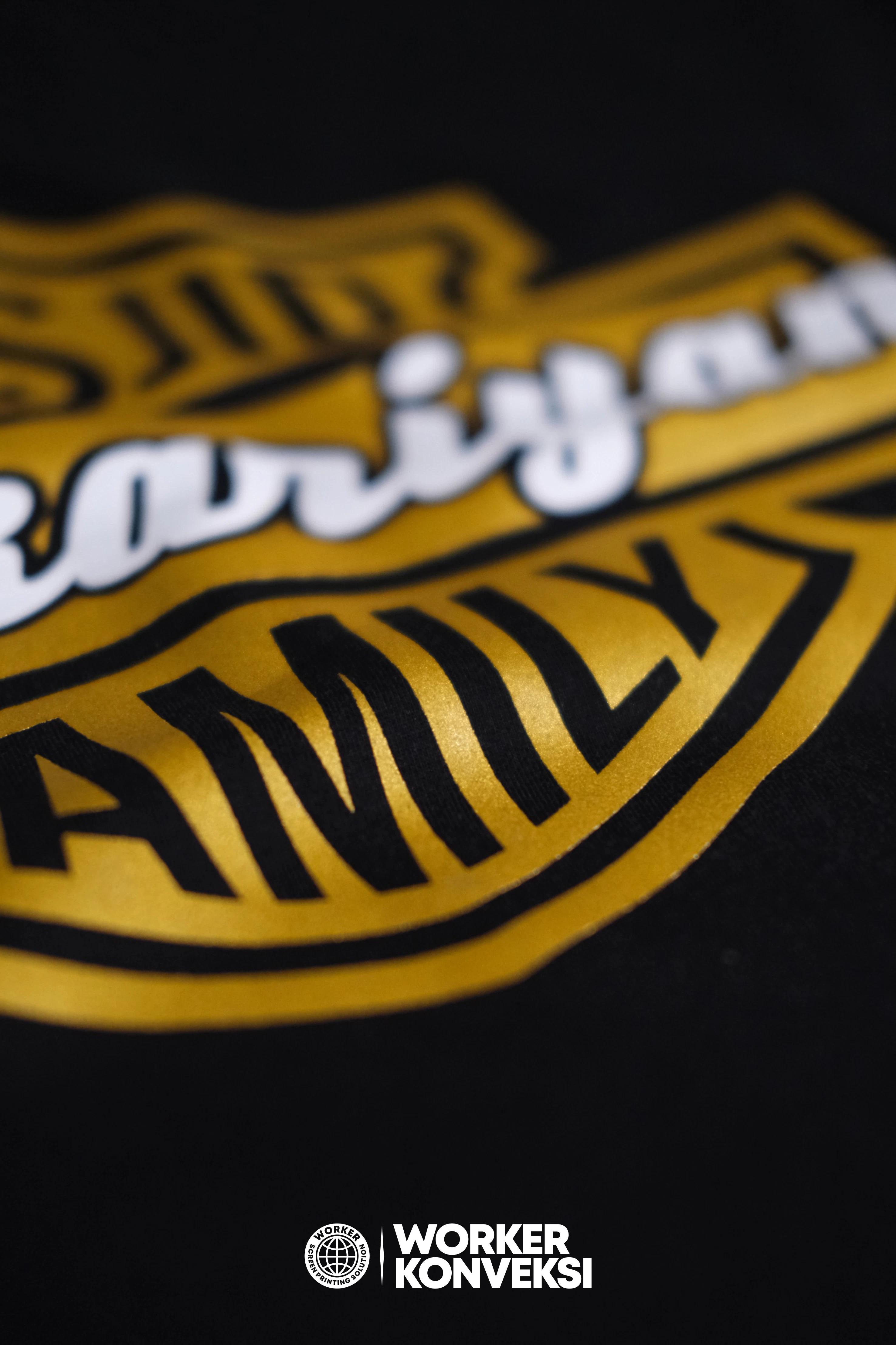 Hasil Sablon Plastisol Glitter — foto 2