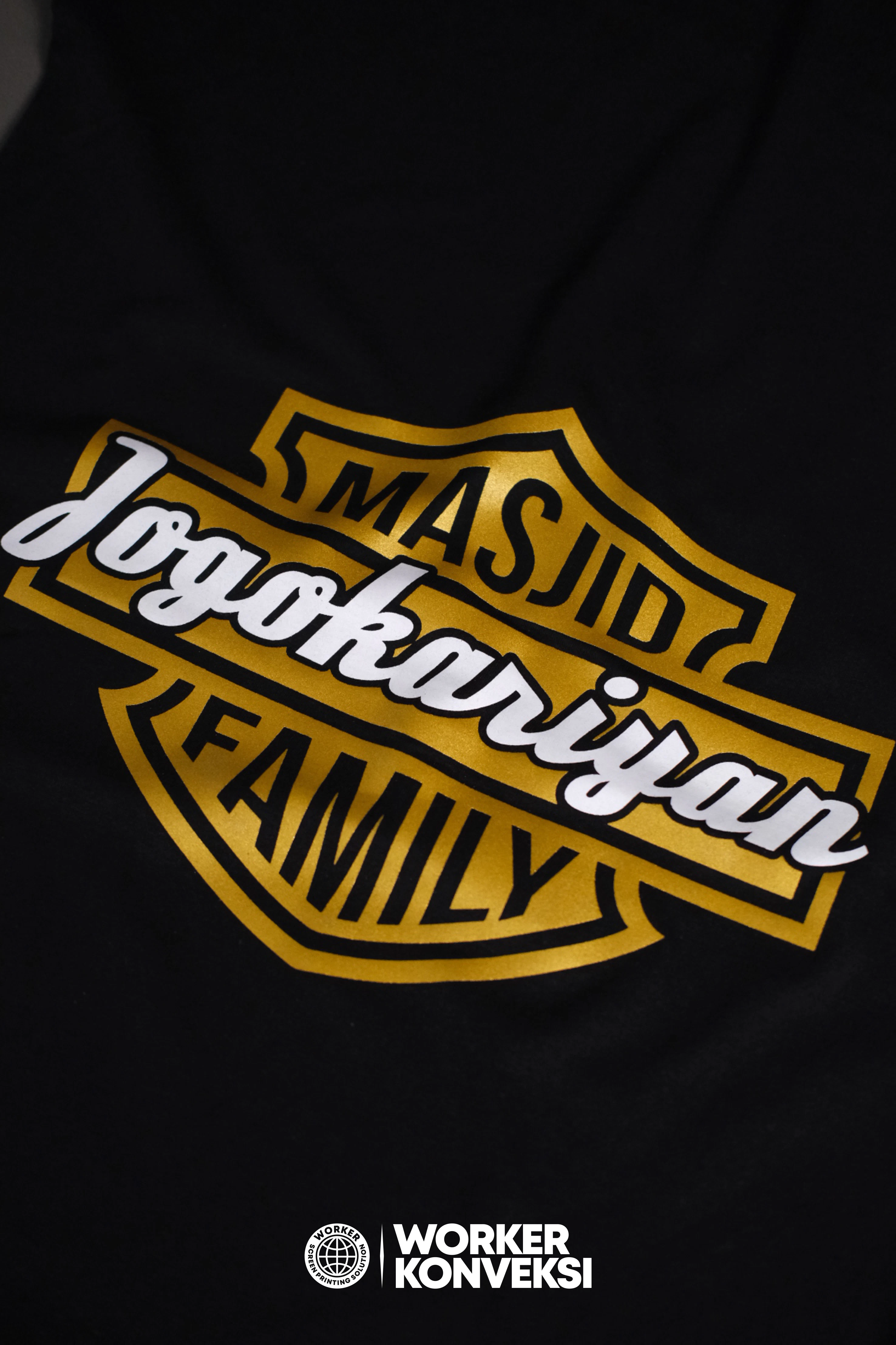 Hasil Sablon Plastisol Glitter — foto 3