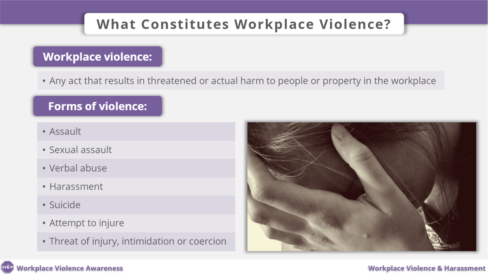 Workhub - Workplace Violence And Harassment Free Online Training Course