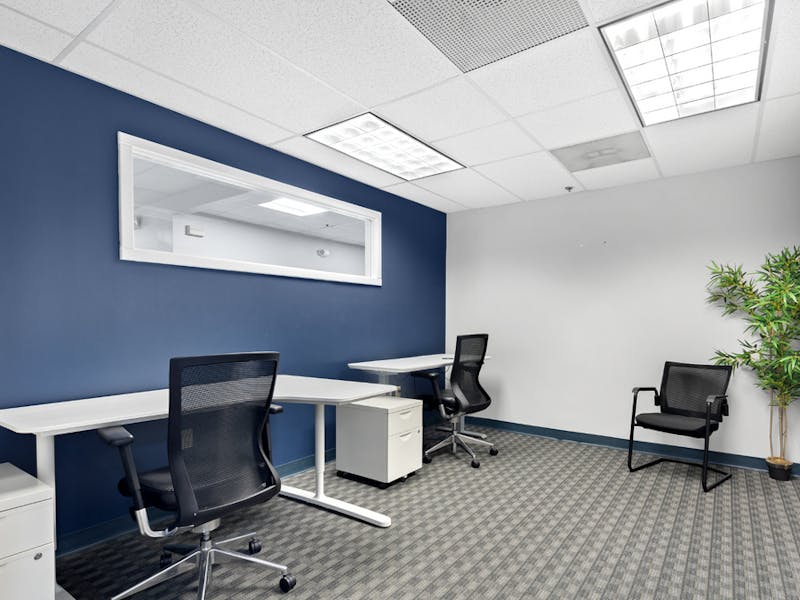 Generously sized private offices with great views