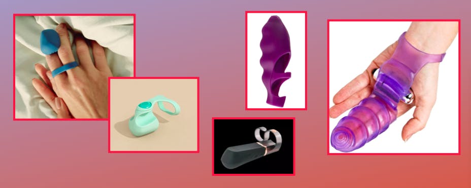 Screenshots of the discussed finger vibrators. 