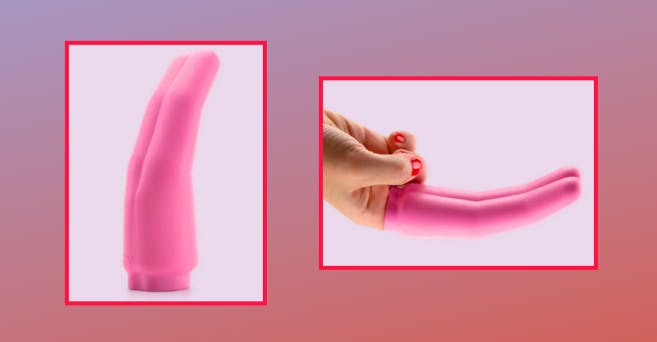 Screenshots of the WetForHer Finger Extender.