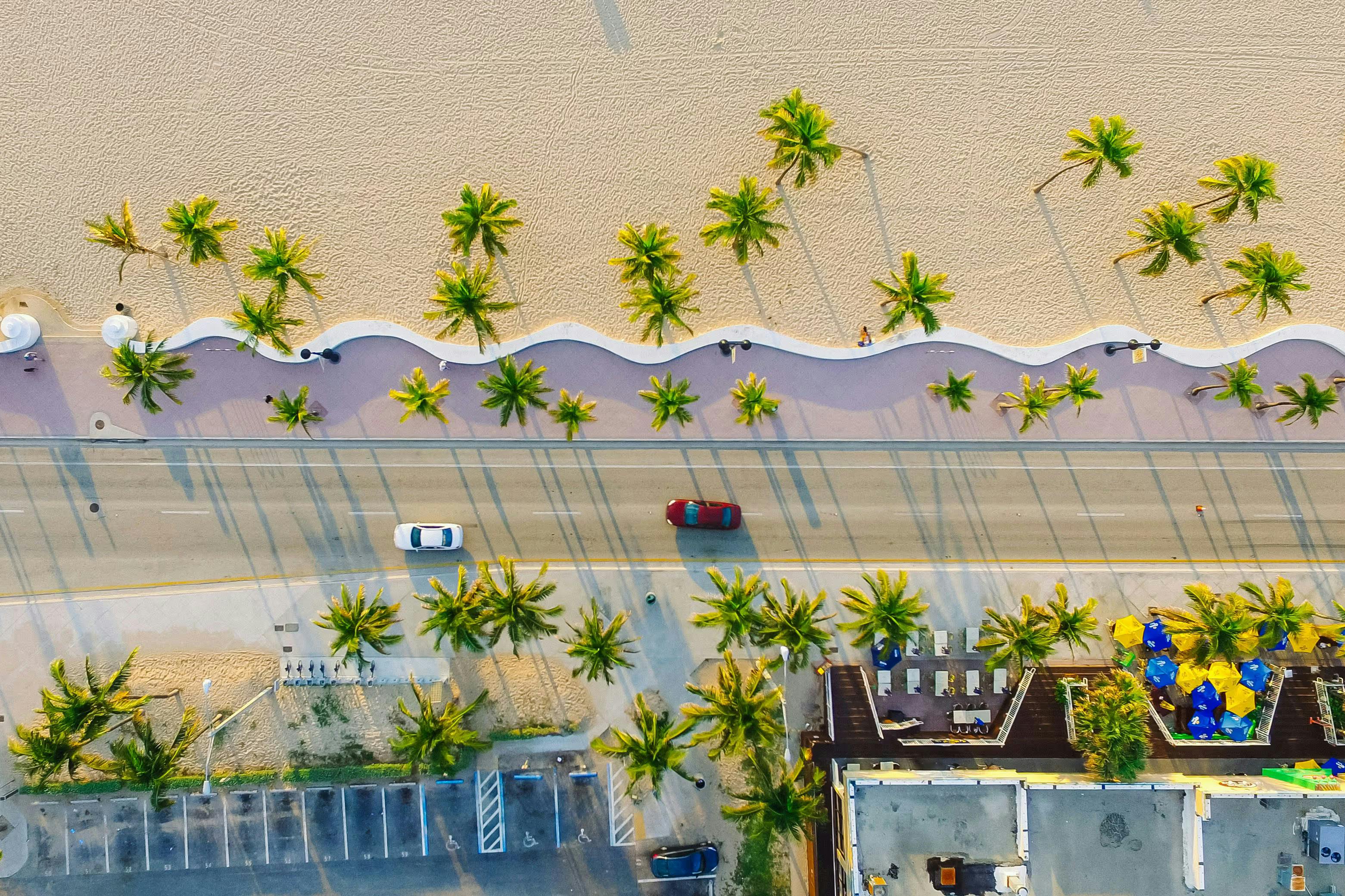 Fort Lauderdale Florida Beach Ariel View