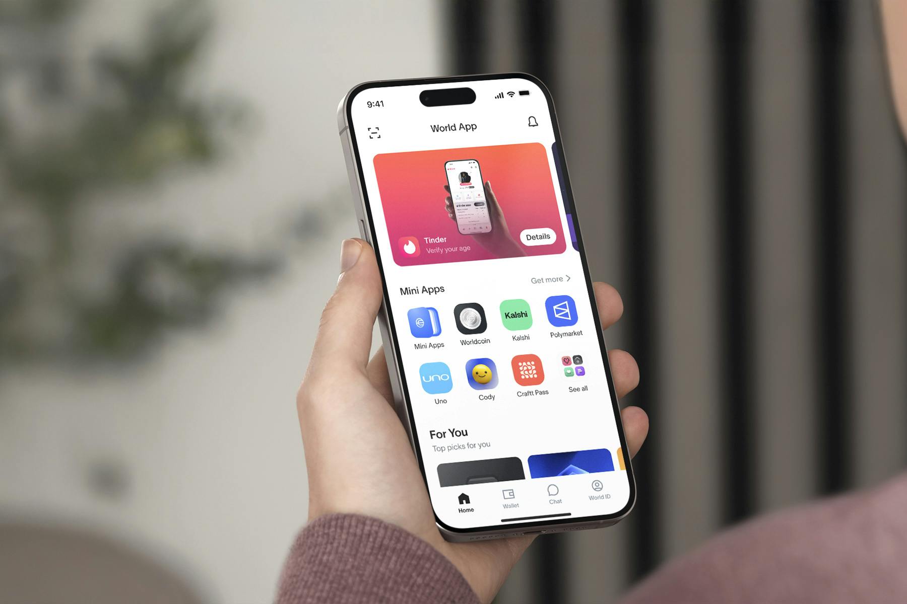 Image 3 for World launches updates for its 'proof of human' super app