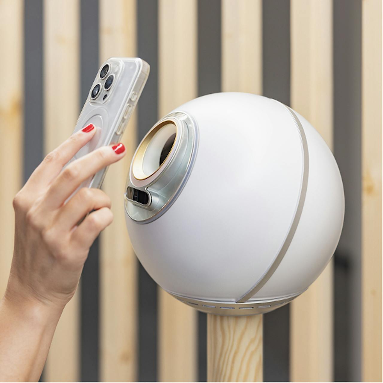 Rectangle phone with orb