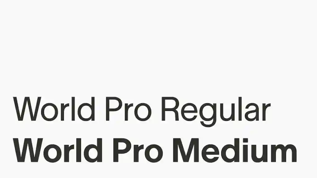 World Pro Medium