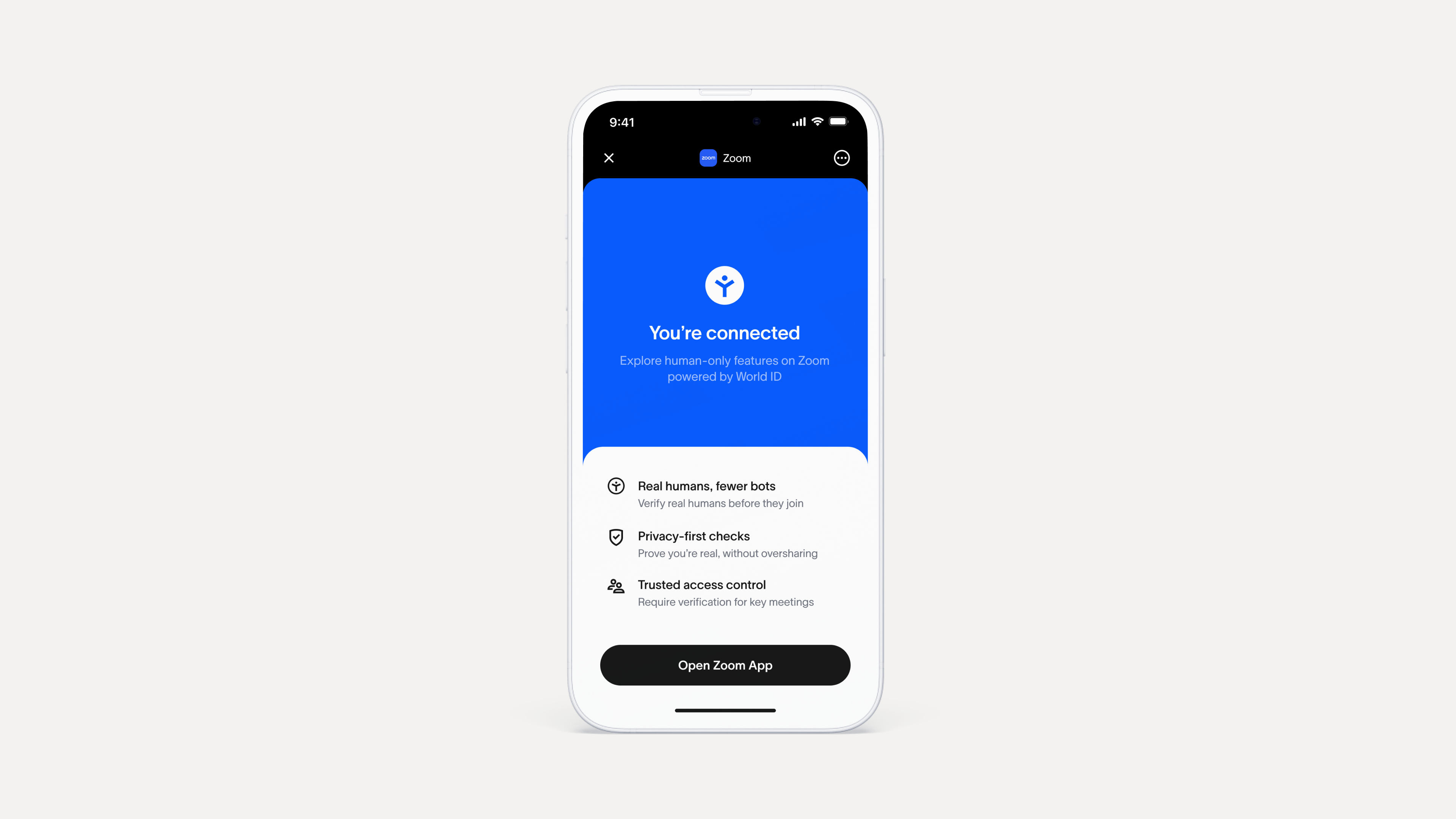World ID App - Zoom