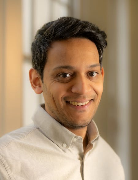 Portrait of Amish Patel, Head of Finance at Valarian