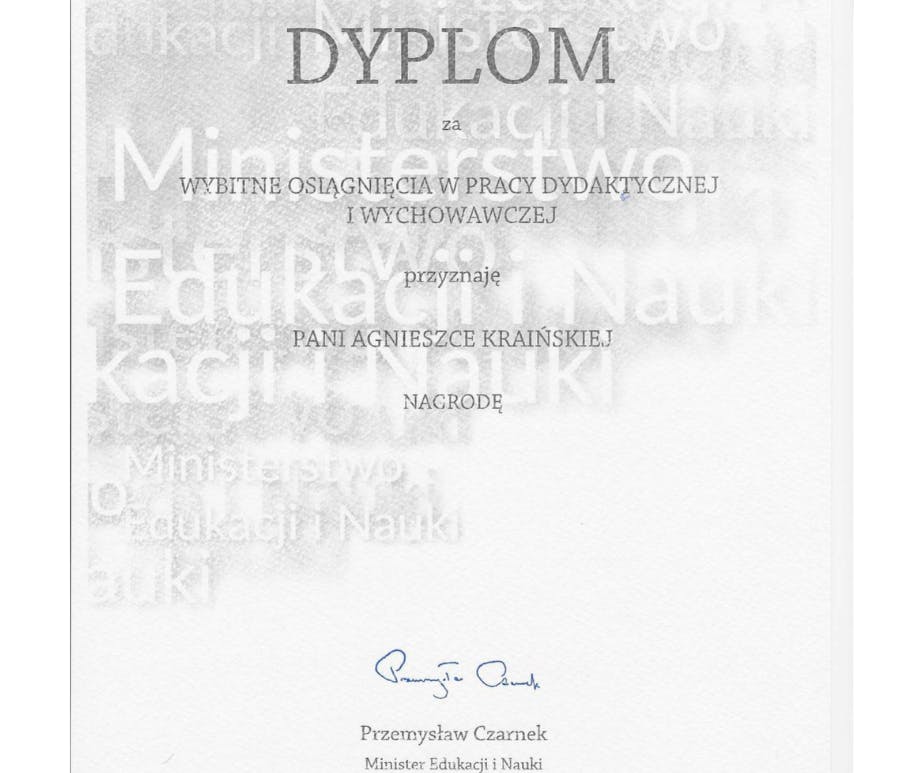 Dyplom MEiN