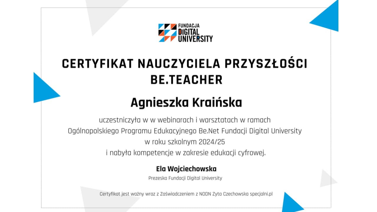 certyfikat