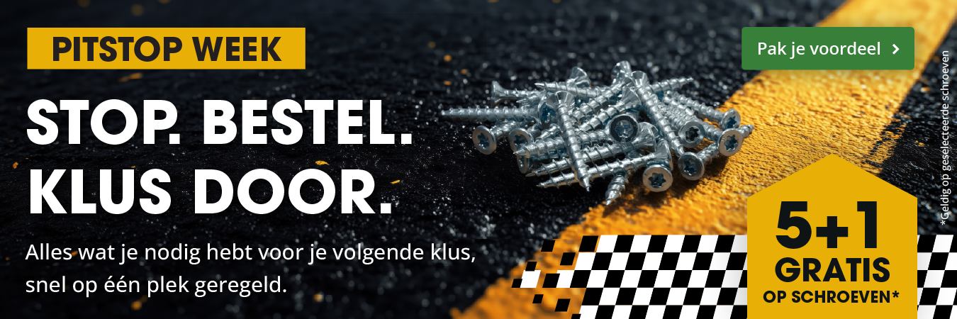 5+1 gratis op schroeven