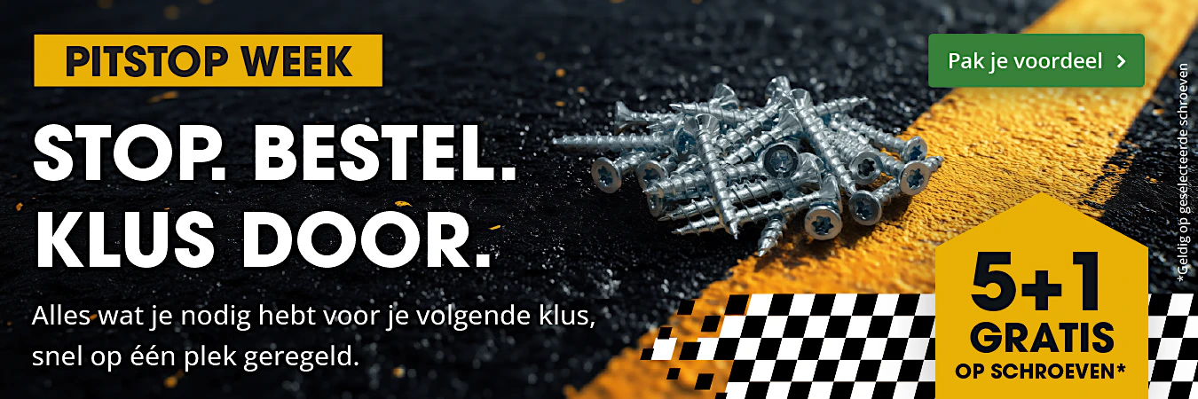 5+1 gratis op schroeven