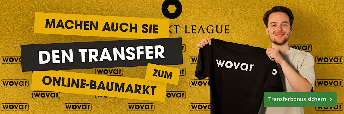 Führen Sie eine Überweisung an den führenden Online-Baumarkt durch