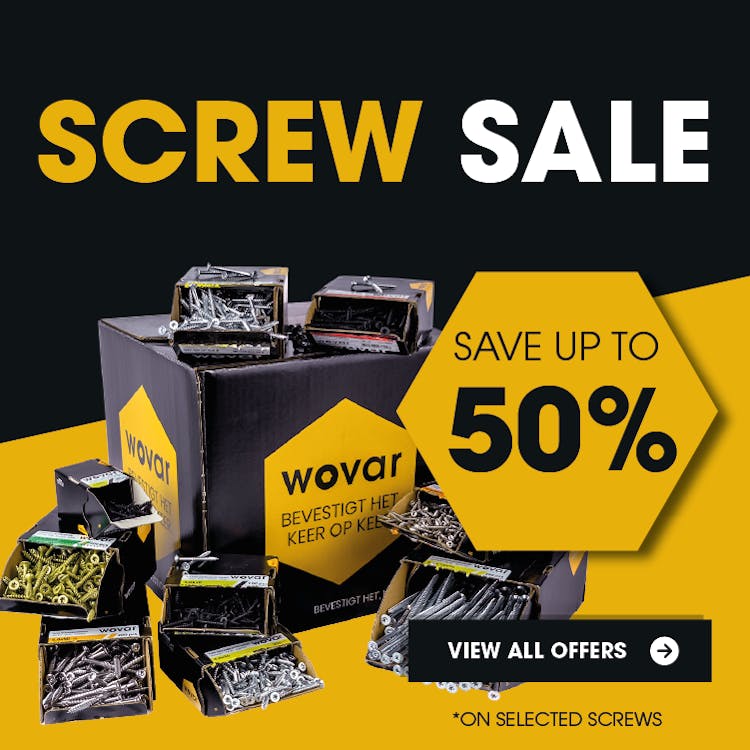 Screw sale, save up to 50% on selected screws