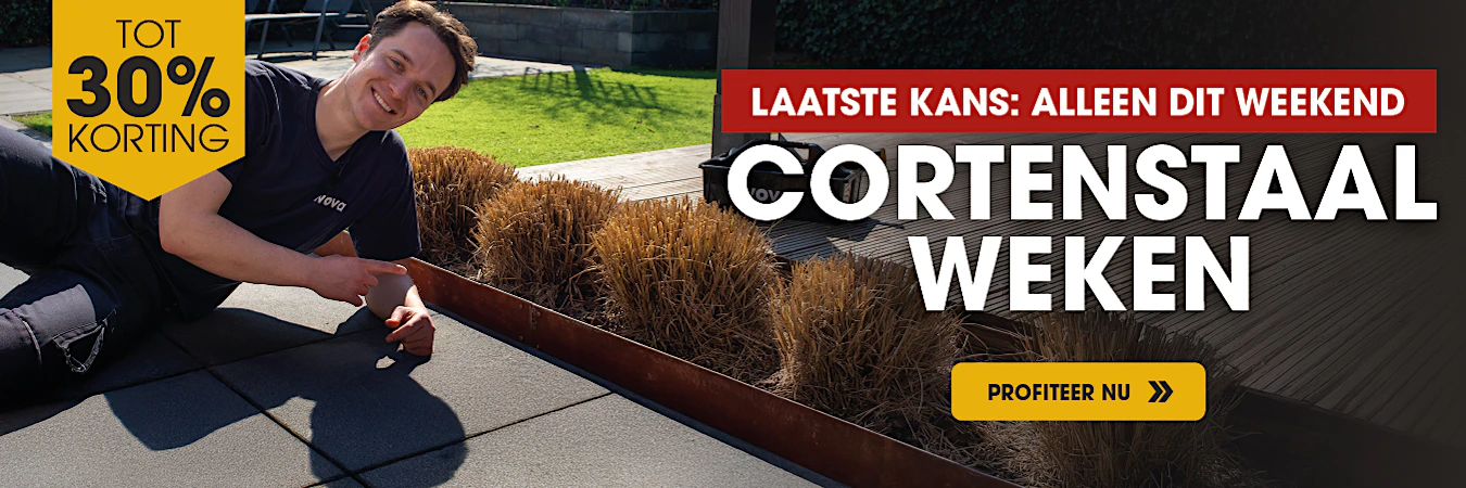 Laatste weekend cortenstaal weken, tot 30% korting