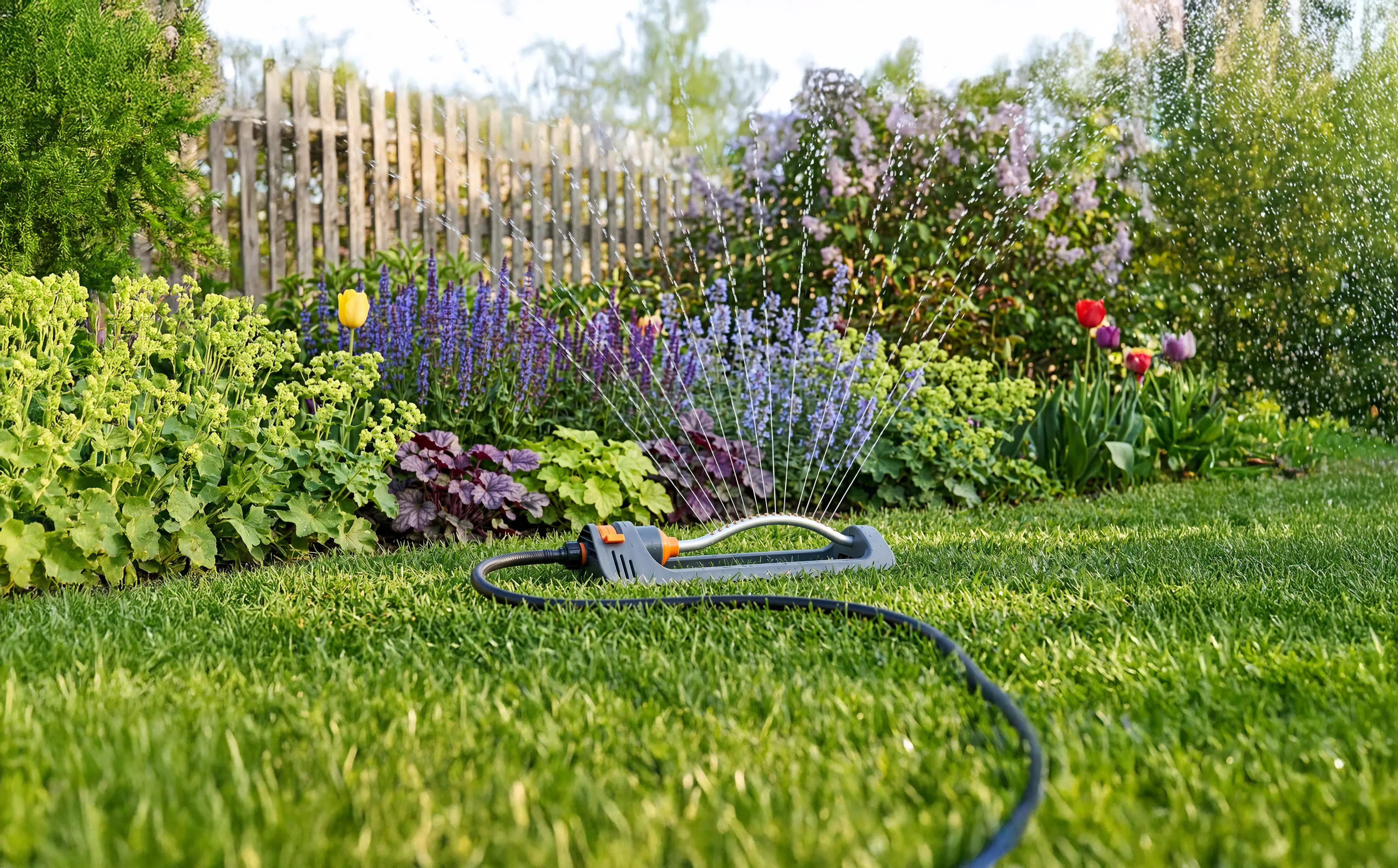 Arrosage économe en eau dans le jardin