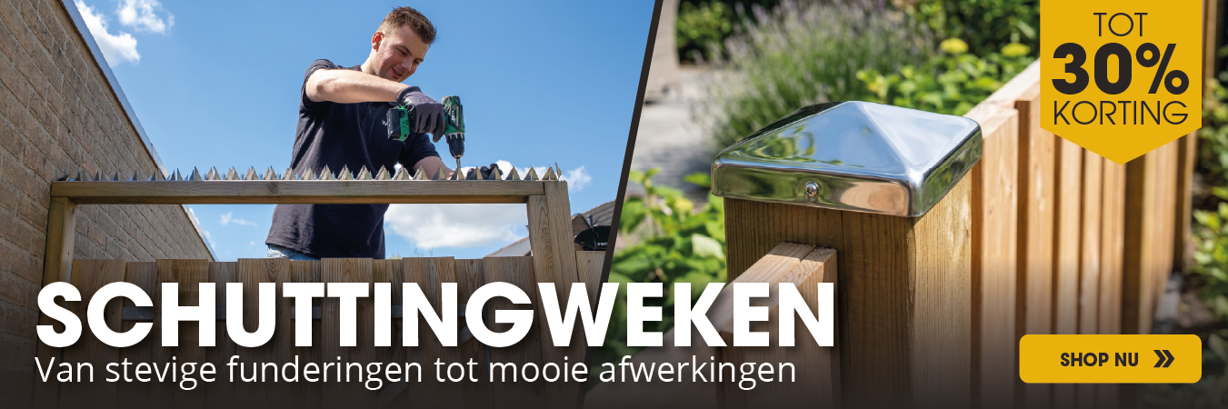 Schutting weken bij Wovar
