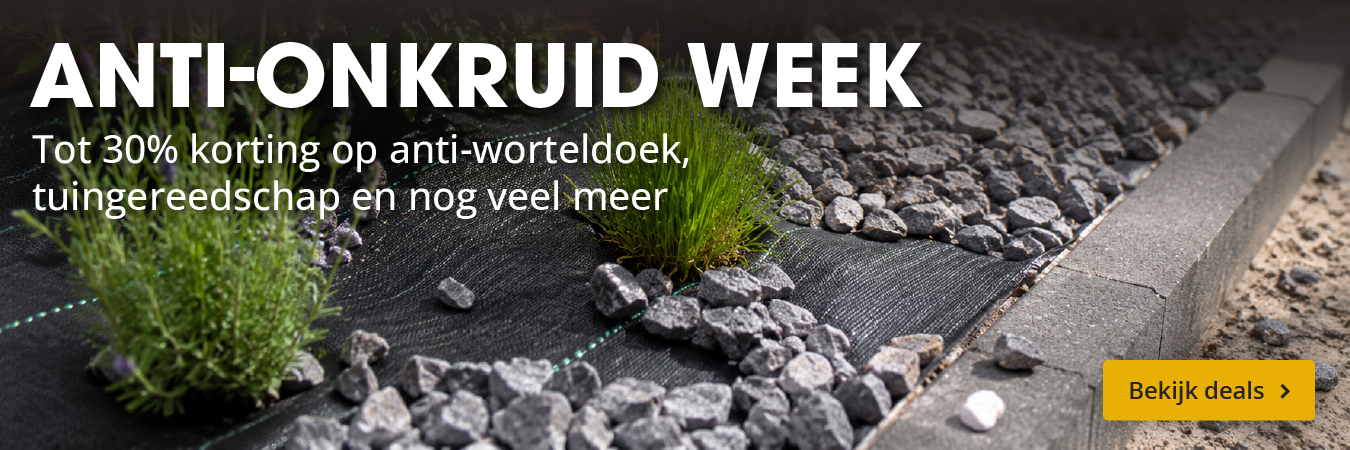 Anti onkruid week tot 30% korting