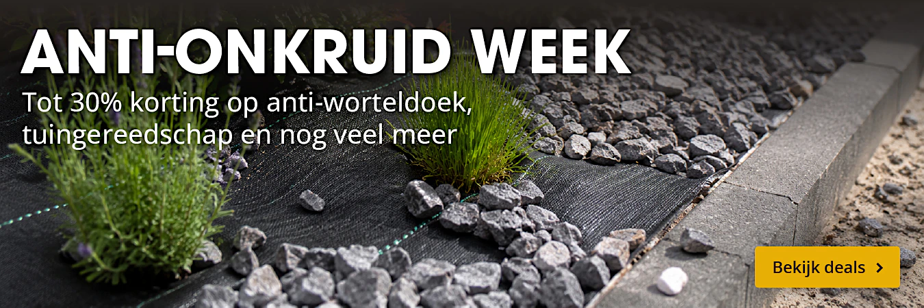 Anti onkruid week tot 30% korting