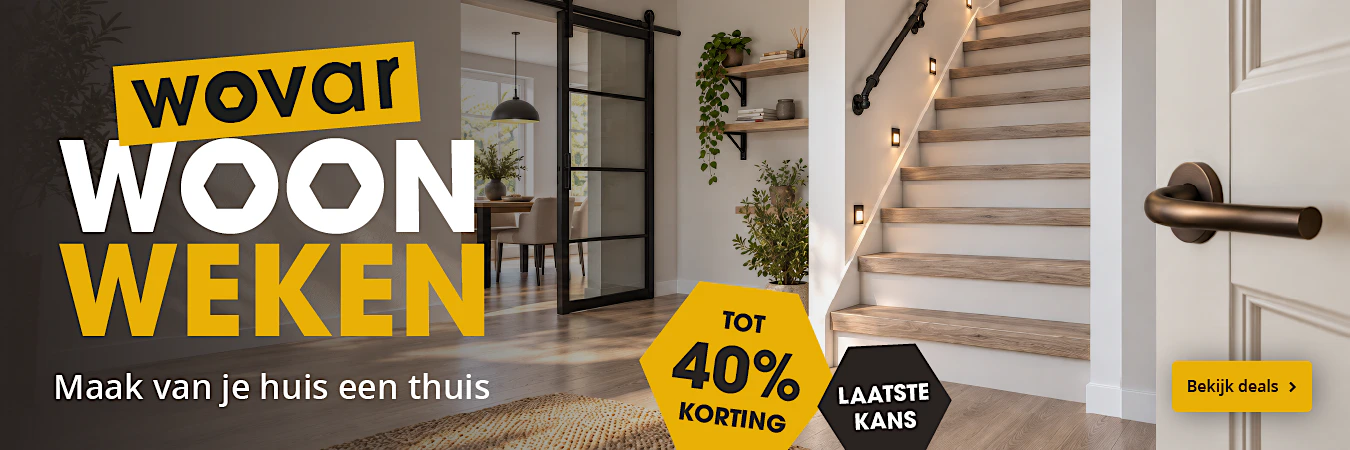 Wovar woonweken -40% korting