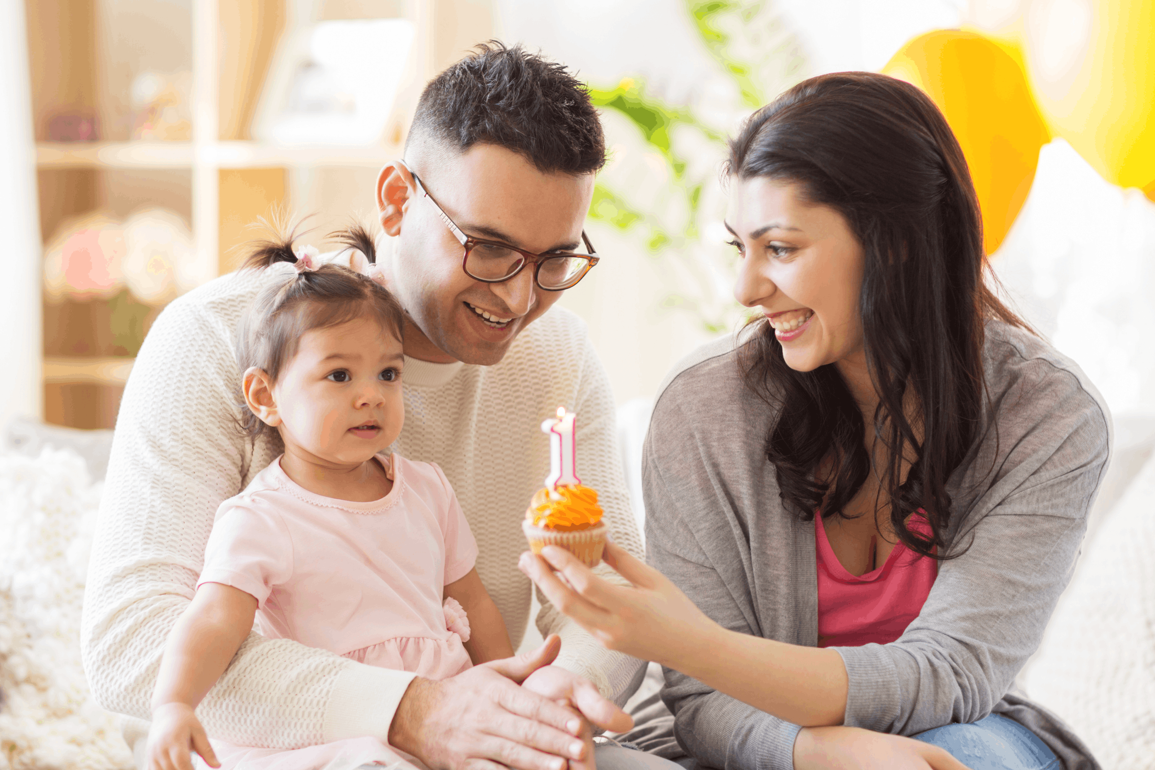 Baby girl's first year celebration with parents, by Woxbox Gift