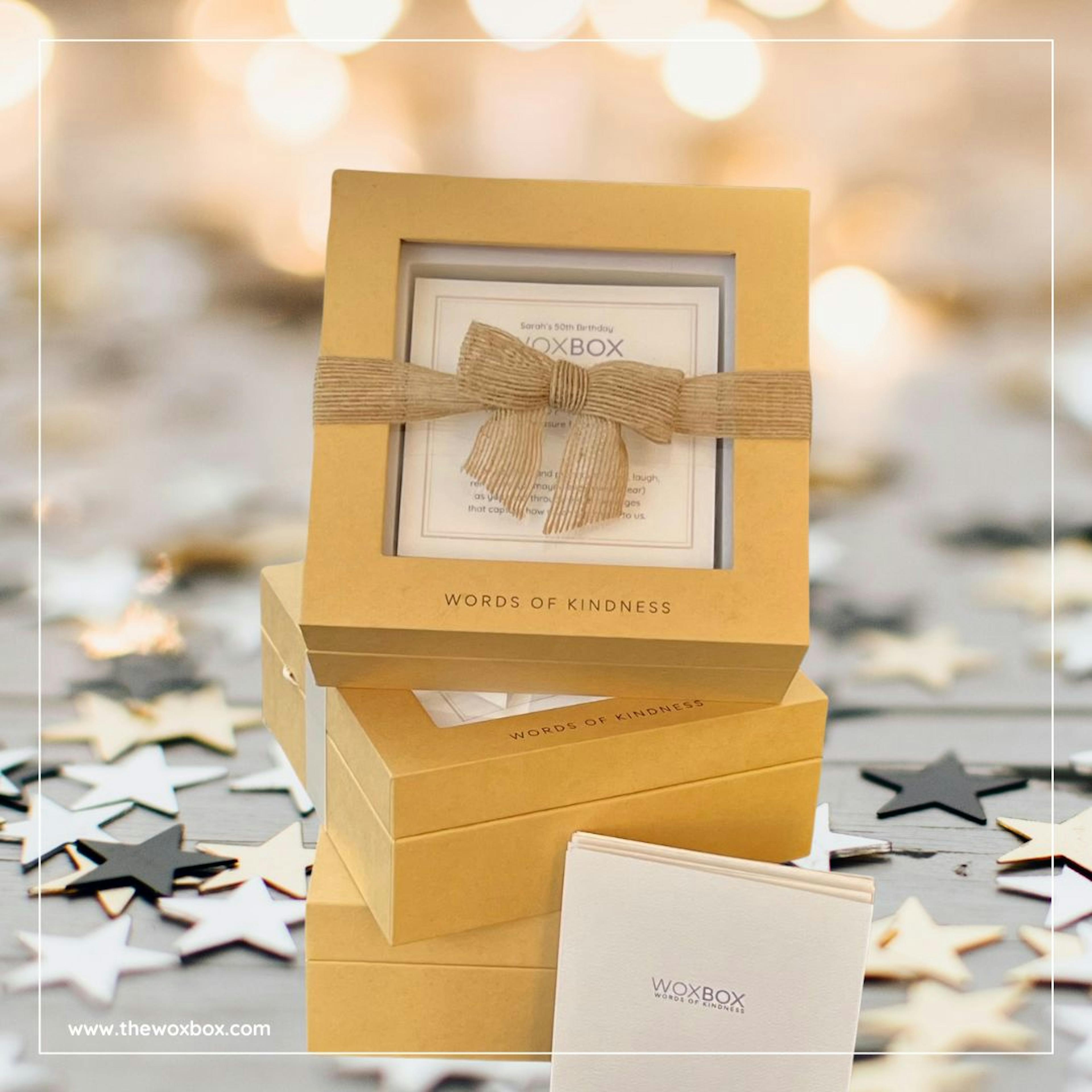Woxbox Words of Kindness Gifts with stars
