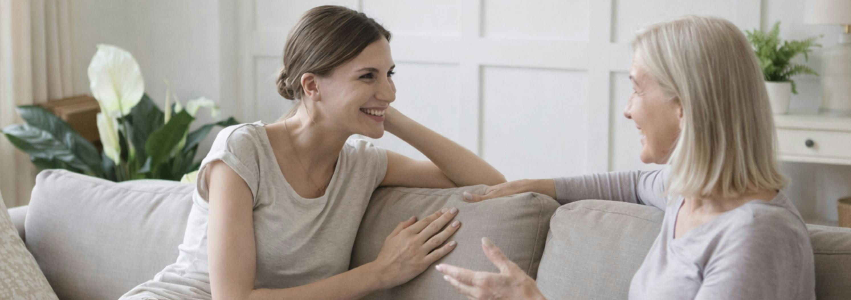 Mother and daughter having a heartfelt conversation, representing the ultimate Mother's Day gift of time and presence