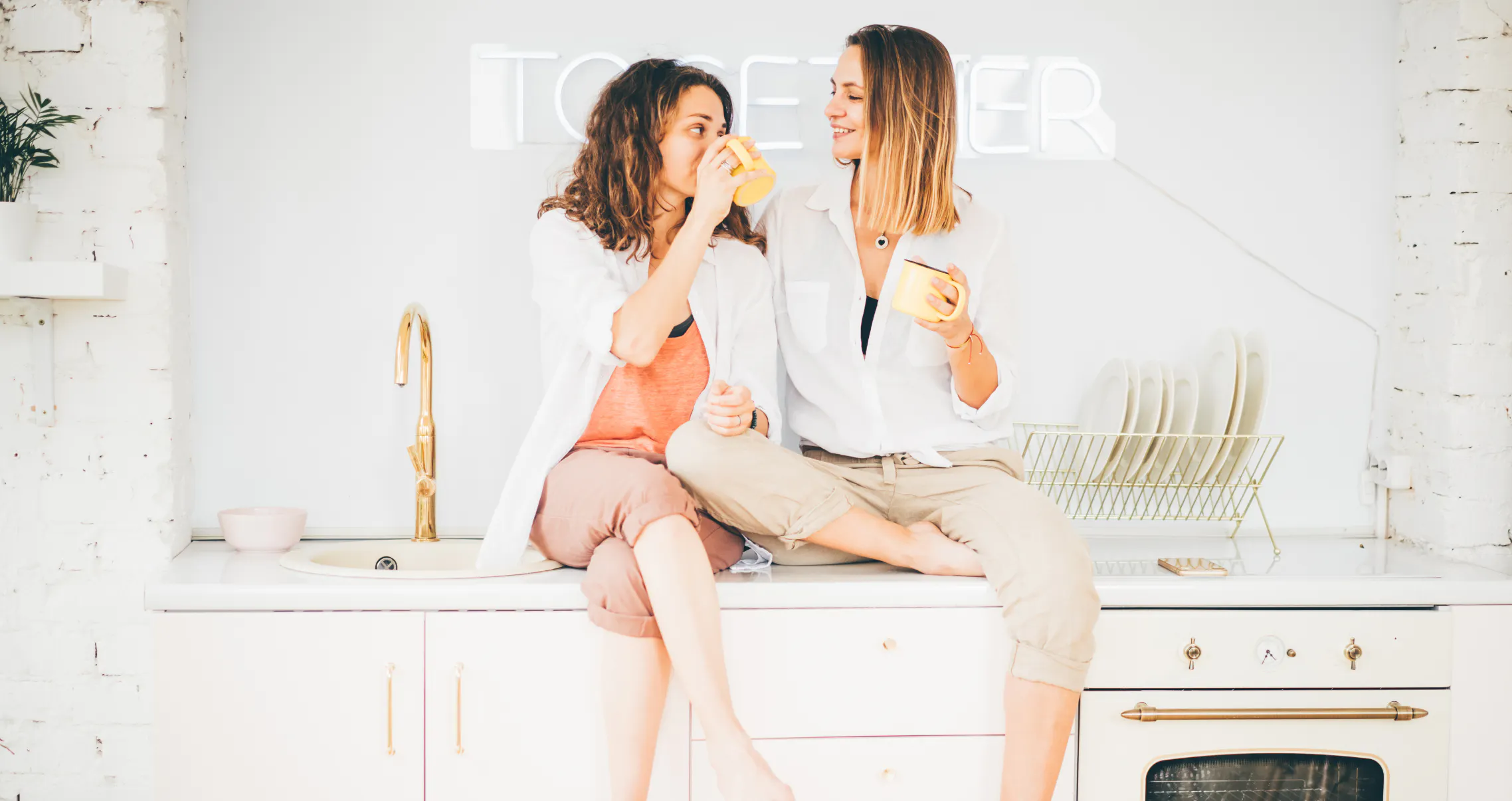 Best friends celebrating her new engagement