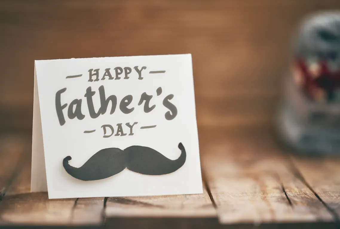 Father's Day card, representing the power of the gift of words of kindness