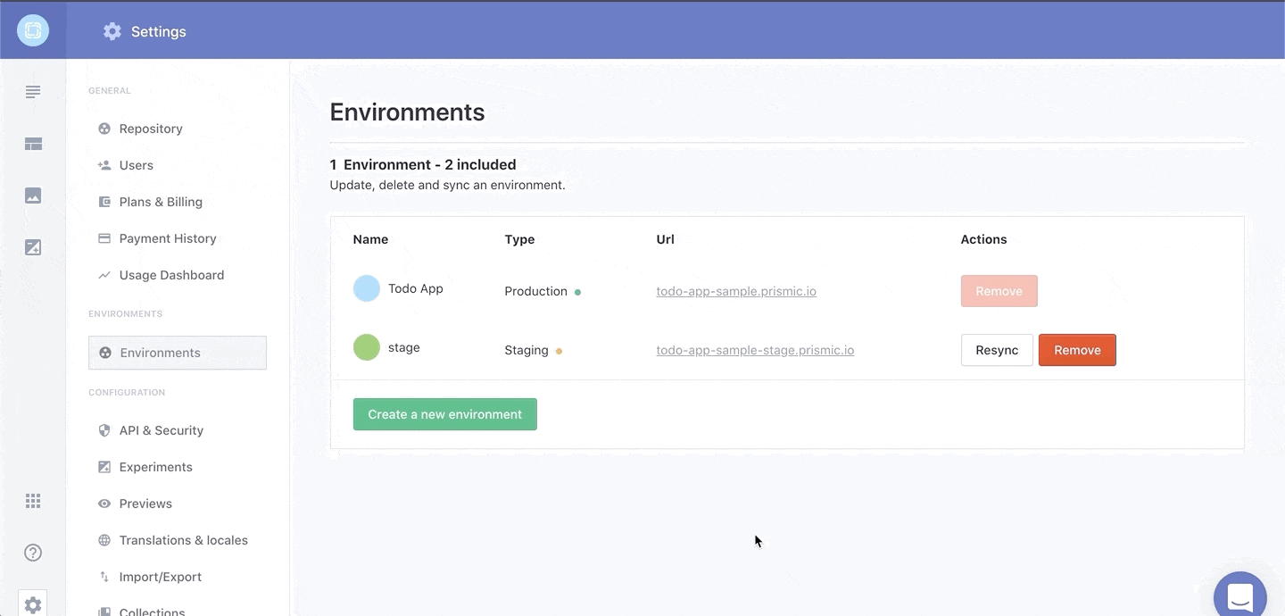 Easily sync your Prismic production and staging environments 