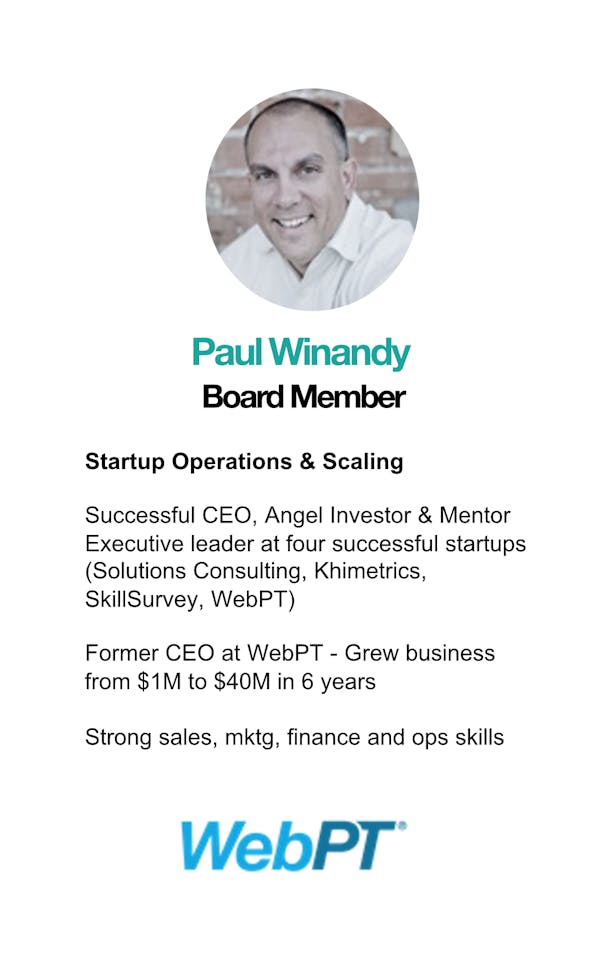 Paul Winandy WebPT CEO