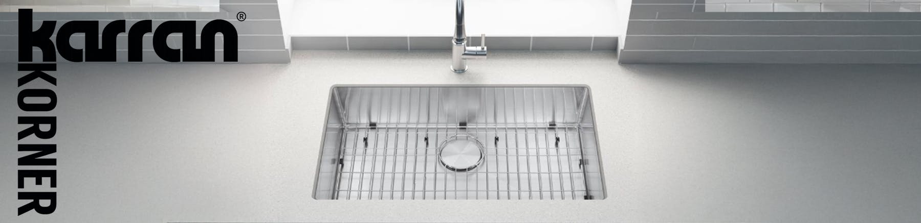 Karran Korner Stainless Steel