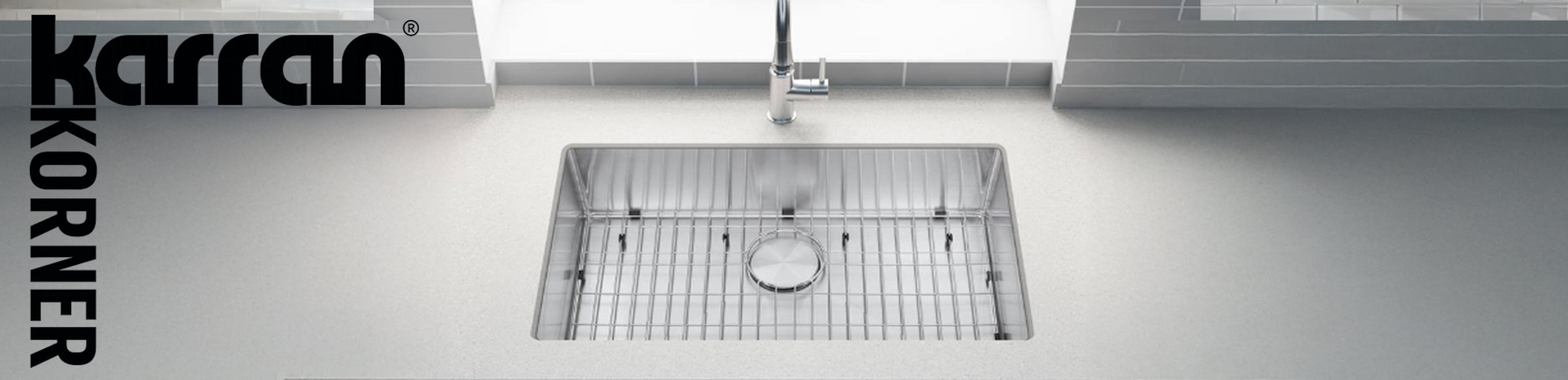 Karran Korner Stainless Steel