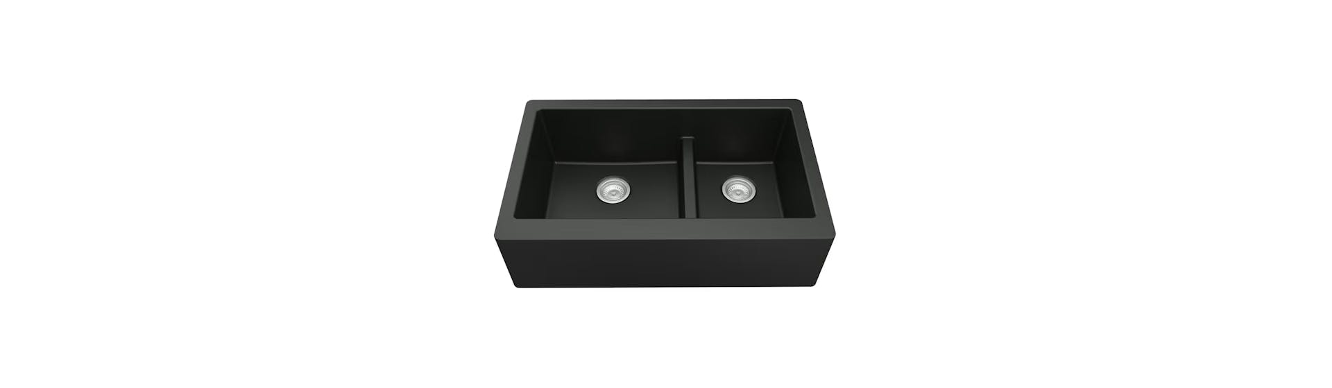 QA-760 34 Inch Undermount Kitchen Sink QA-760-BK
