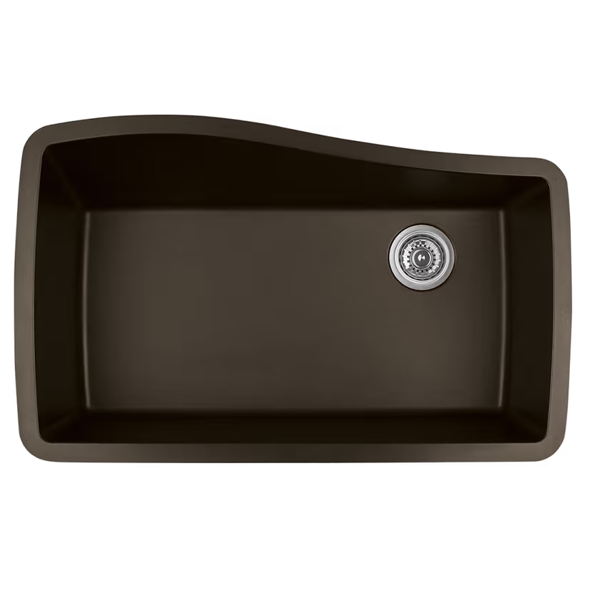 QU-722 Quartz Under Mount Extra Large Single Bowl Kitchen Sink