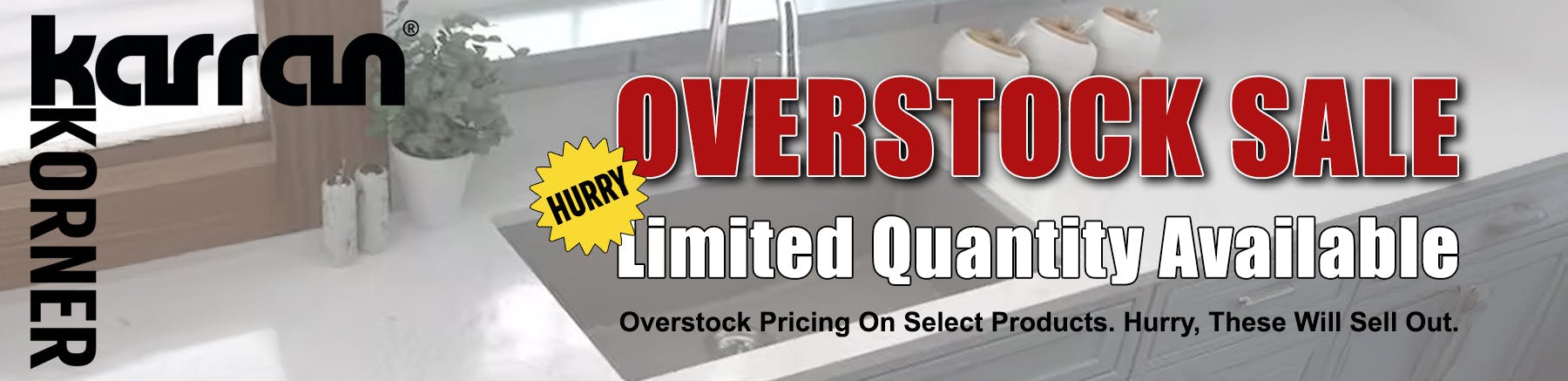 Karra Korner Overstock Sale