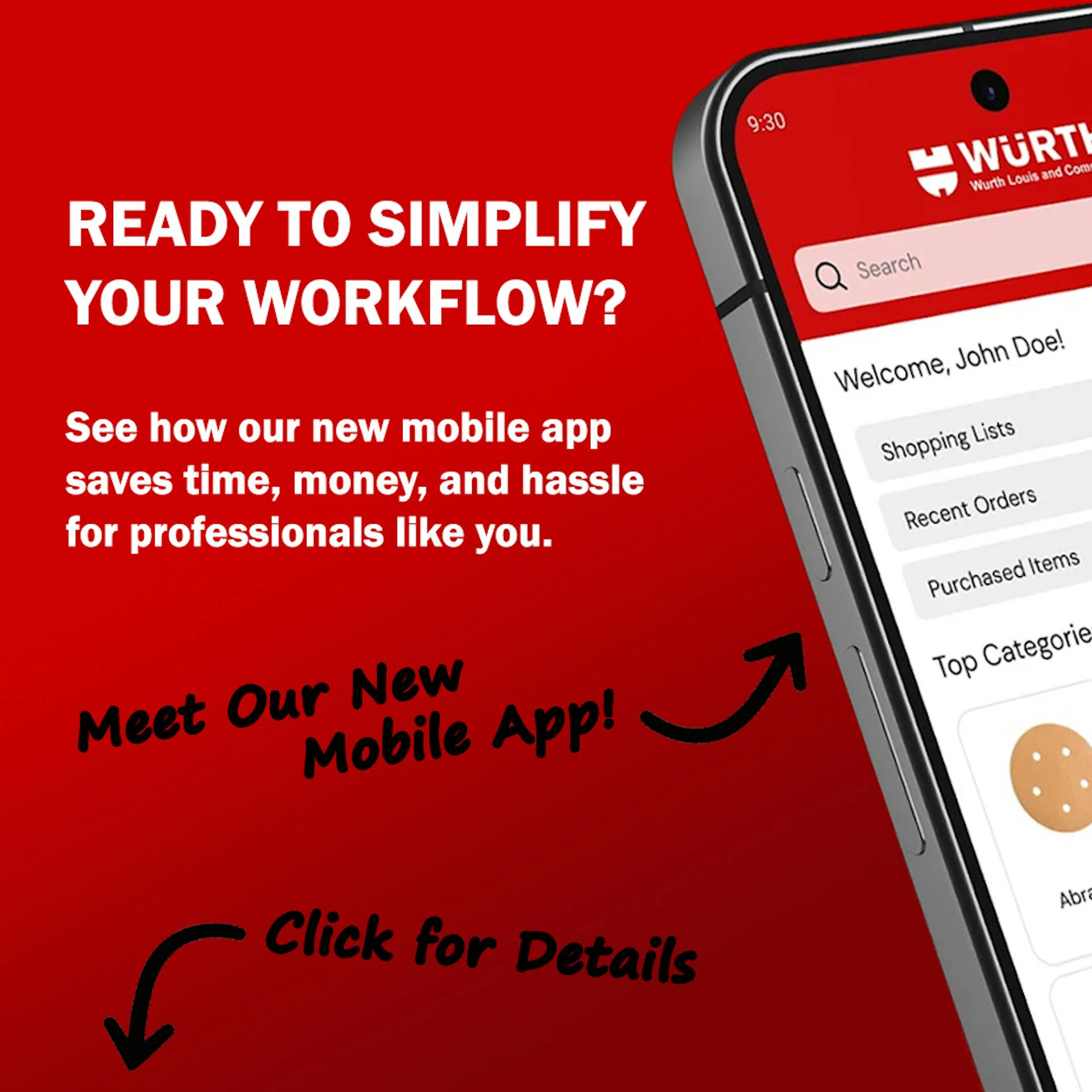 Wurth Louis Mobile App Announcement