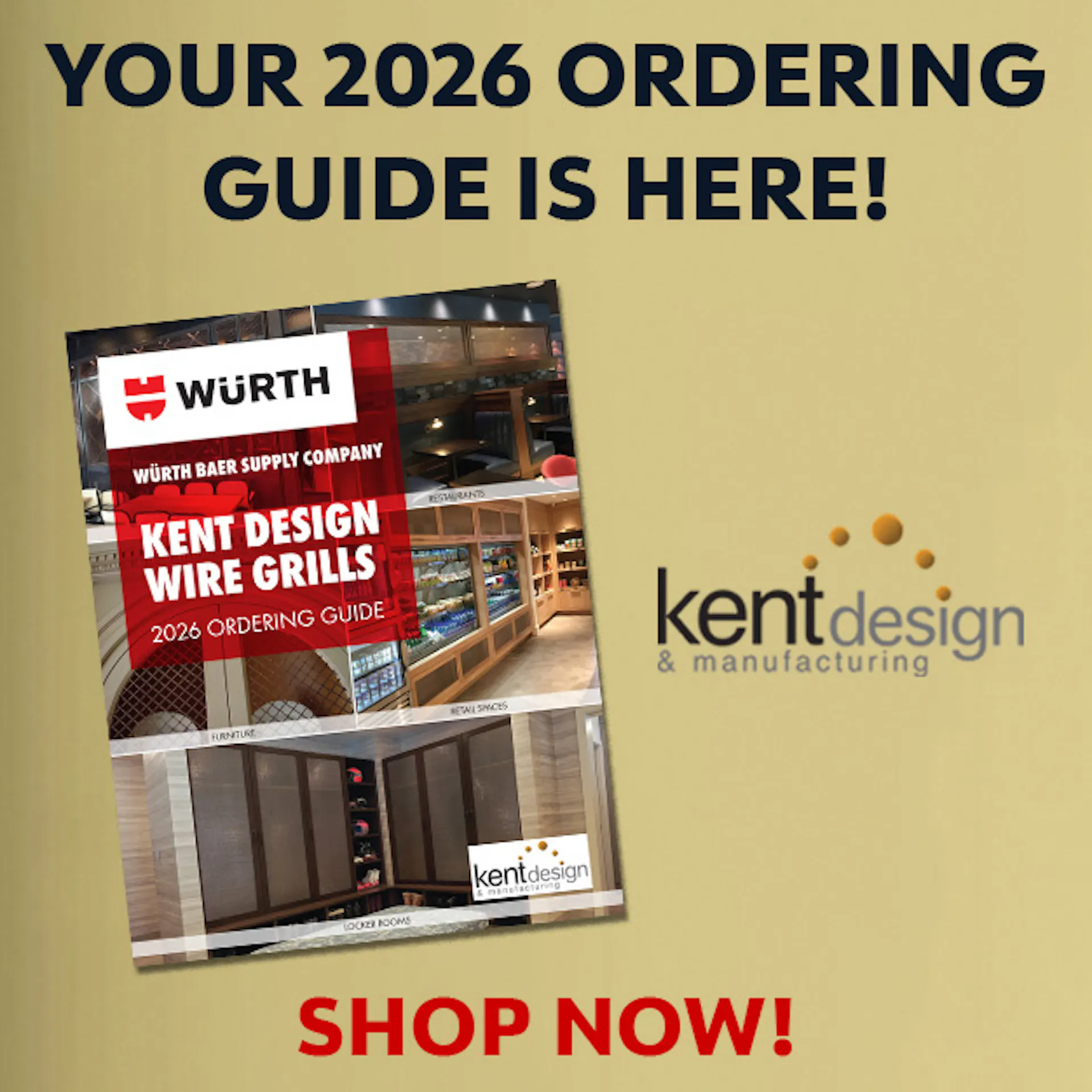 Kent Design 2026 Ordering Guide