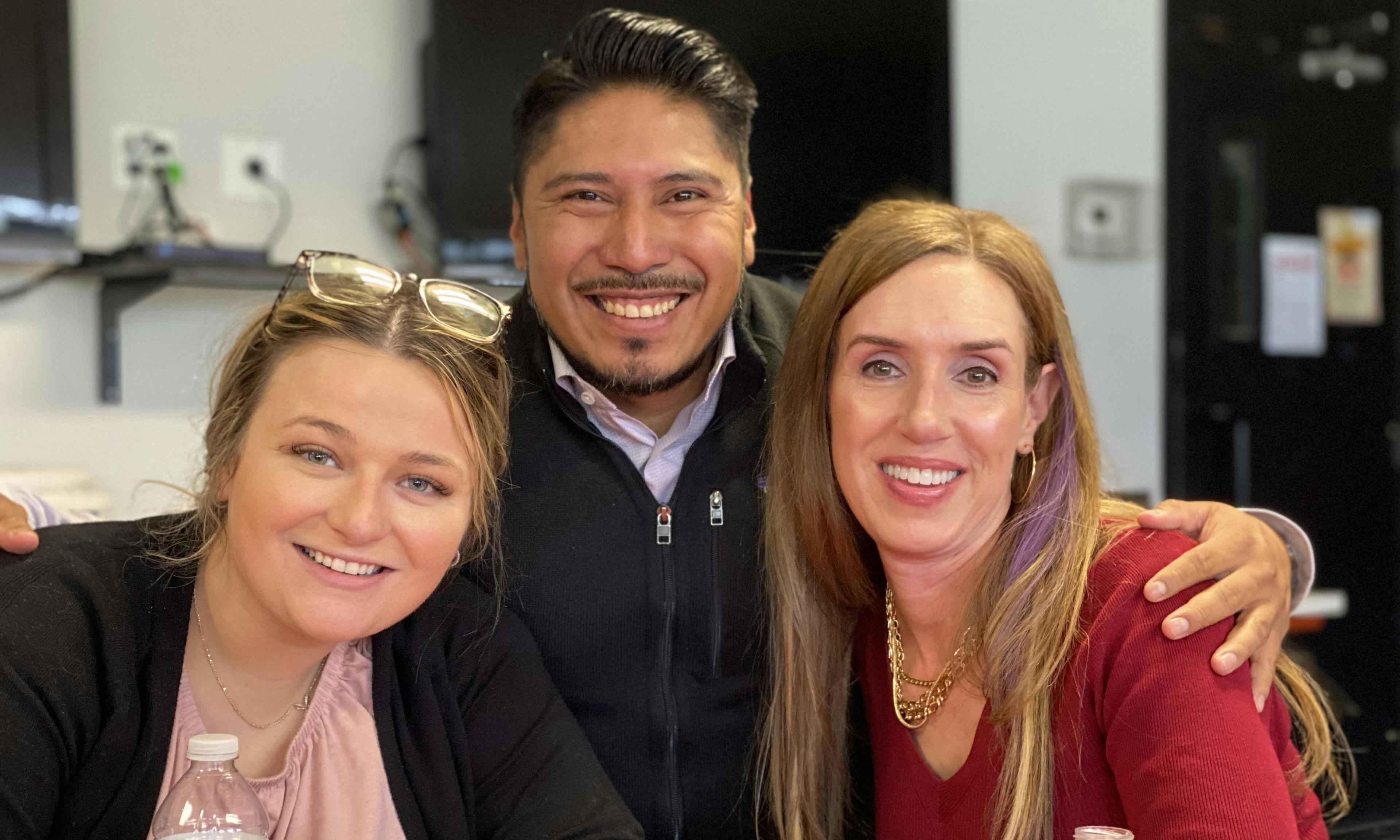 Three Wurth employees smiling at camera