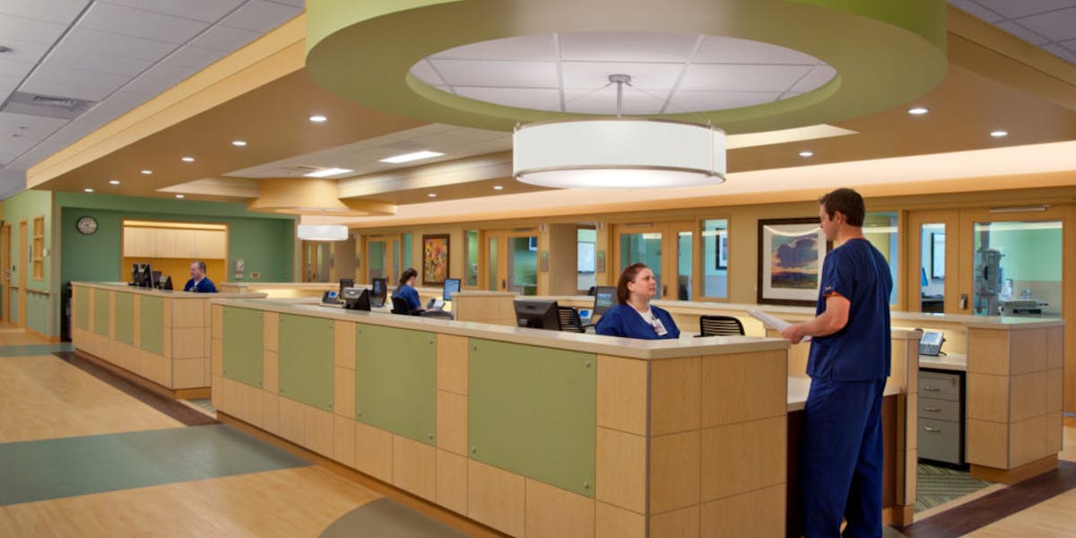 Inside hospital