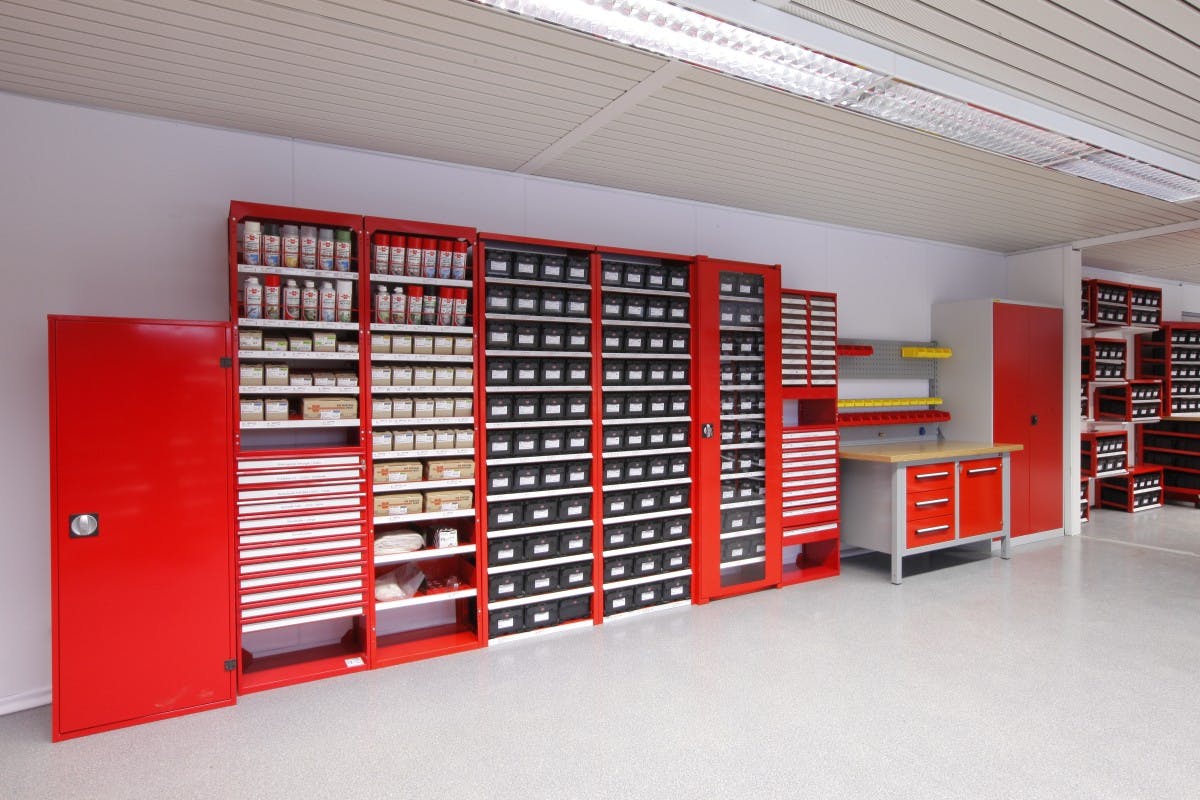 ORSY Racks in a building