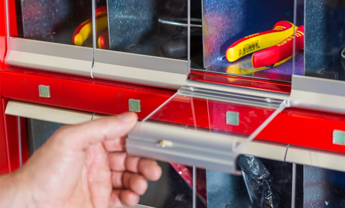 Hand opening a door in a ORSY rack