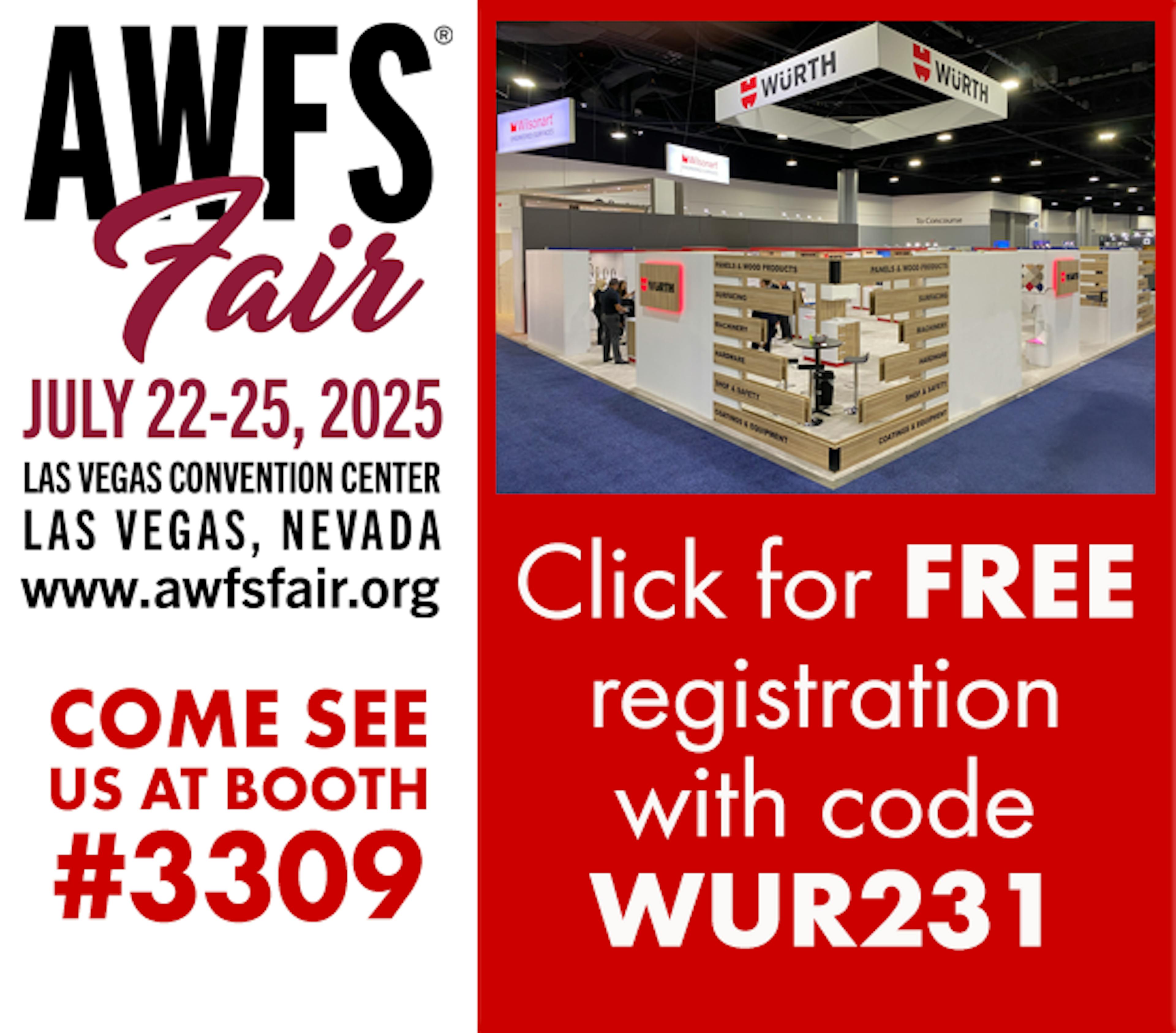 Join us at the AWFS Fair - July 22-25, 2025